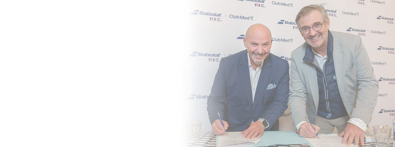 Babolat & Club Med signature banner Babolat & Club Med signature banner