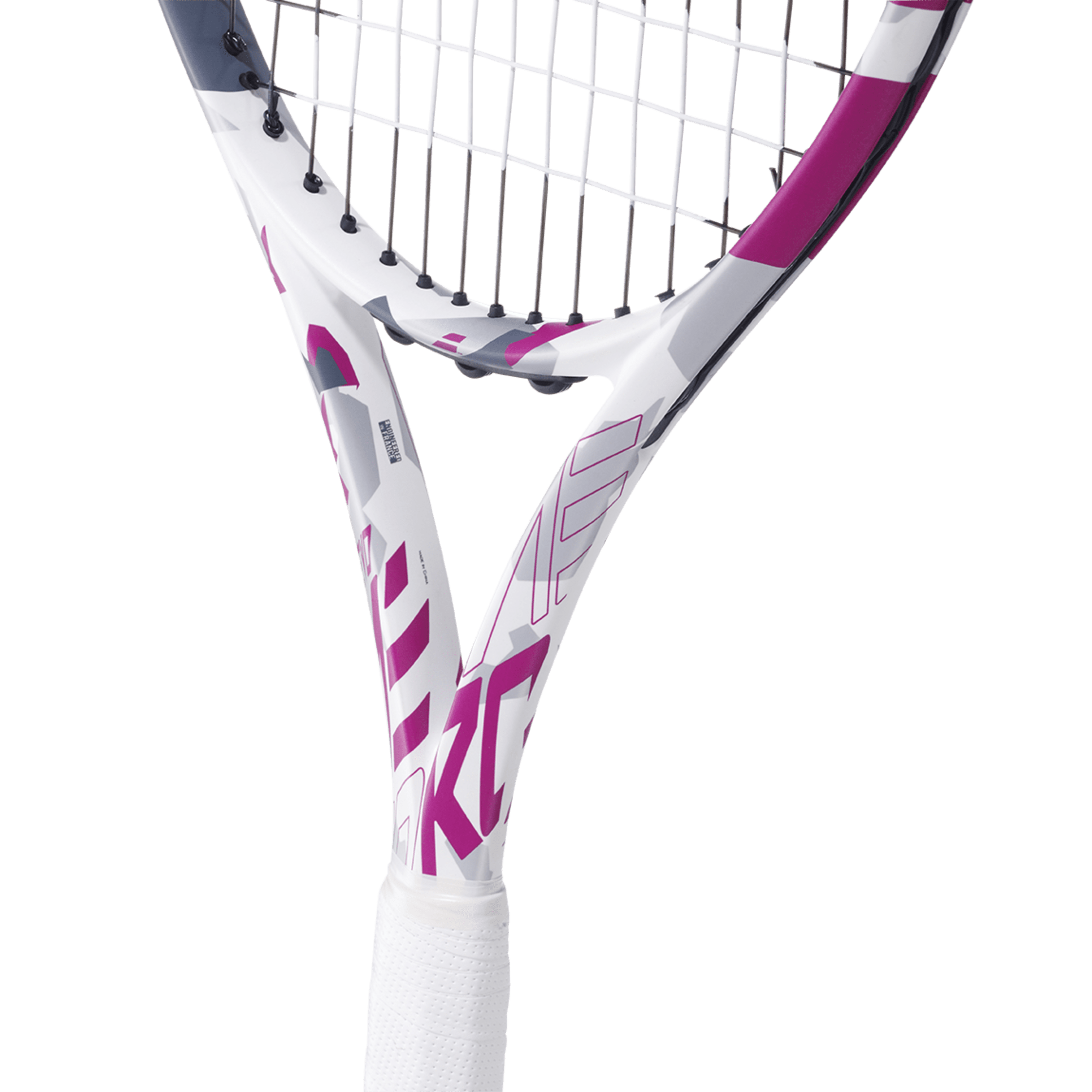 Tennisracket Evo Aero Pink on bespannen Babolat