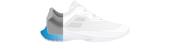 Babolat SFX 4 All Court - Scarpe Da Tennis Donna, Bianco/Argento, Taglia EU 40 1/2, Comfort E Ammortizzazione