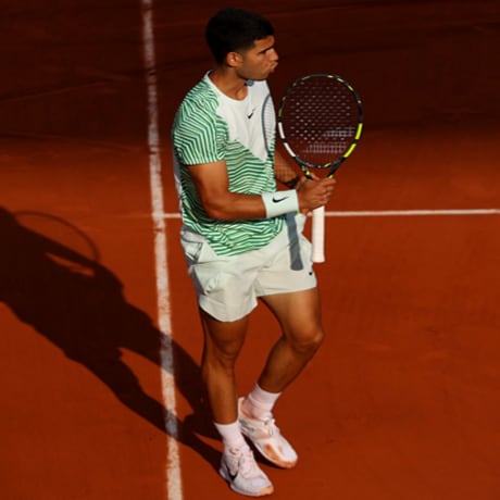 Banner Alcaraz tennis player