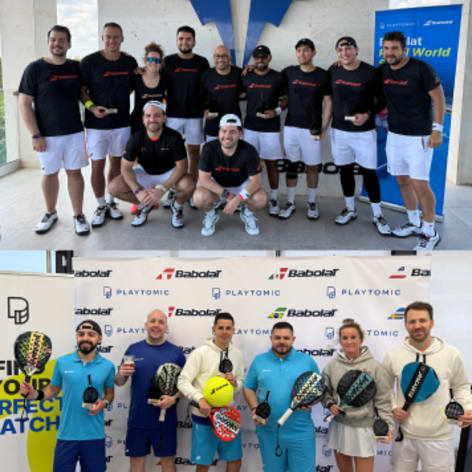 Babolat and Playtomic 2026 banner