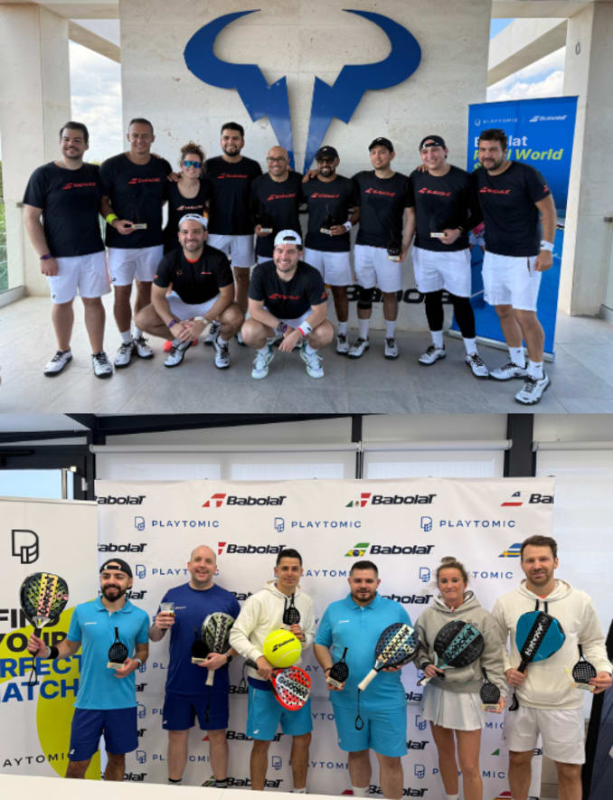 Babolat and Playtomic 2026 banner