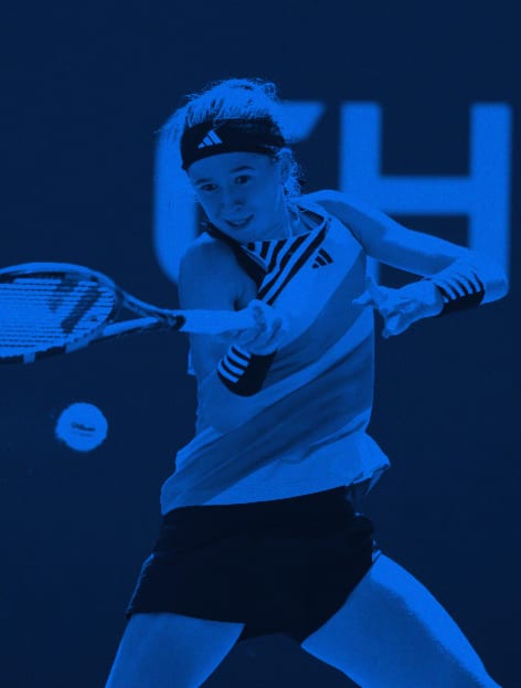 Tennis bleu discount