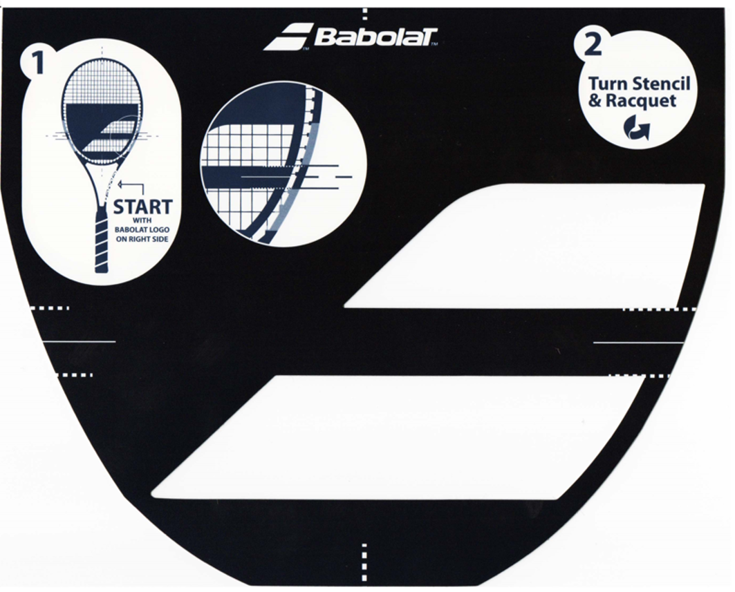 Stencil Logo Tennis